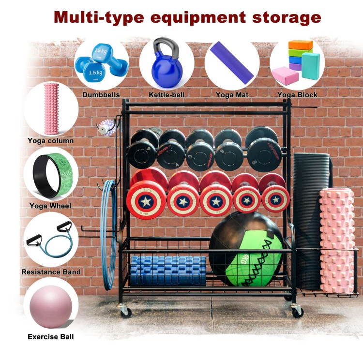 Metal Gym Equipment Rack